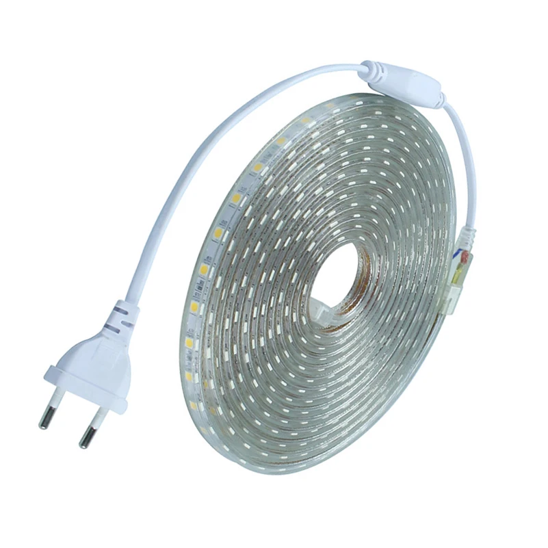 Waterproof SMD5050 led tape AC220V flexible led strip 60 leds/Meter