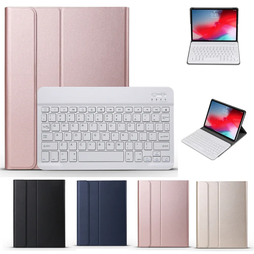 

For iPad Pro 11inch Case Slim Shell Stand Cover+Wireless Anti-skid Bluetooth Keyboard high-end atmosphere ergonomic design