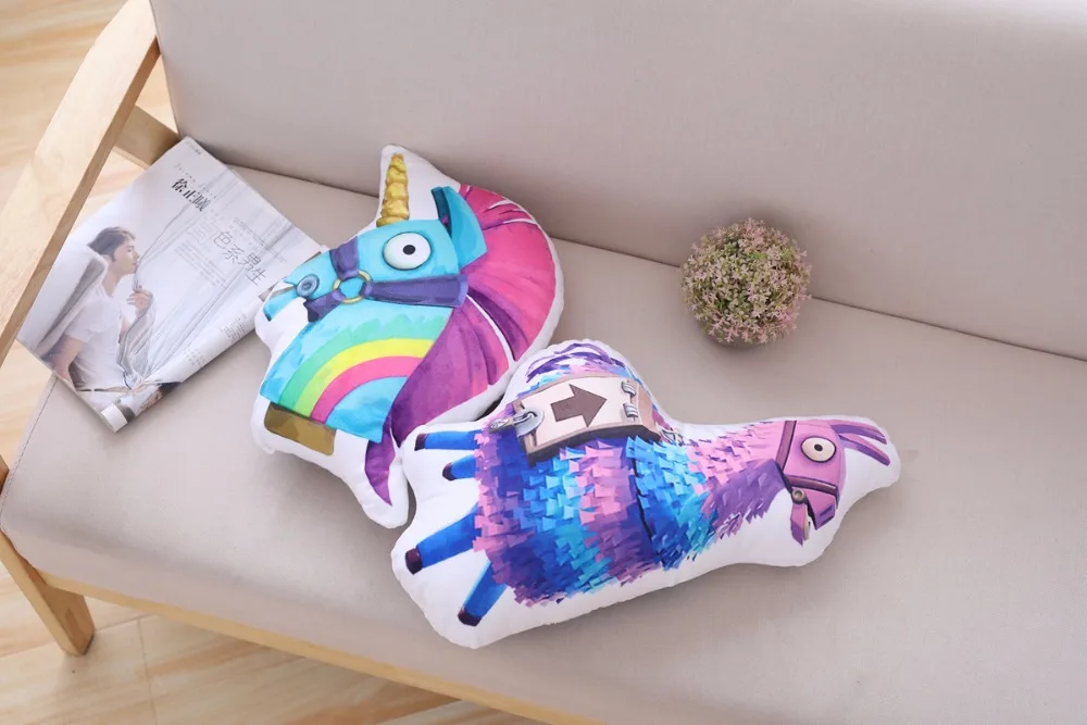 Plush Toy Hot Game Soft Rainbow Horse Unicorn Stash Stuffed Pillow Doll Kids Birthday Gift