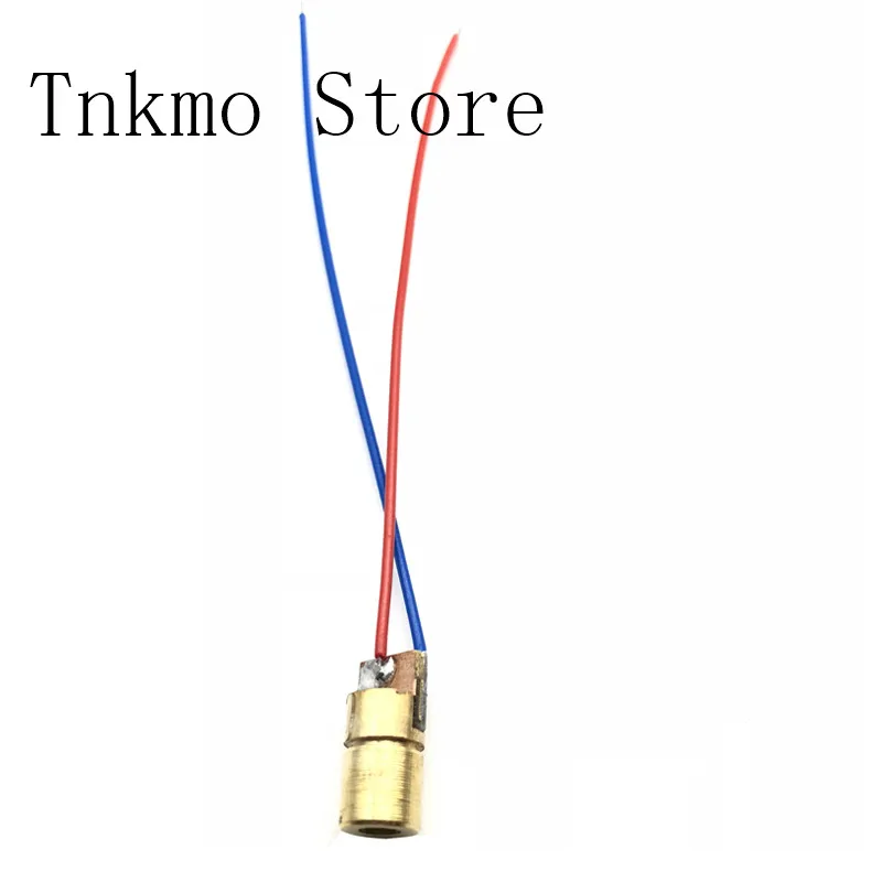 

10PCS 650nm 6mm 5V 5mW Laser Dot Diode Module Copper Head Red