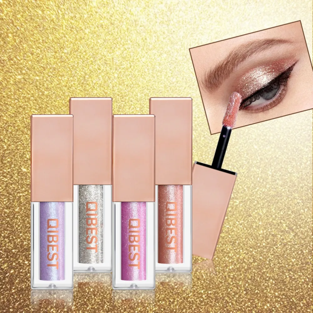

Glitter Eyeshadow Liquid Shimmer Eye Shadow Shine Metallic Pigment Waterproof Colorful Diamond Eye Makeup 15 Color QIBEST