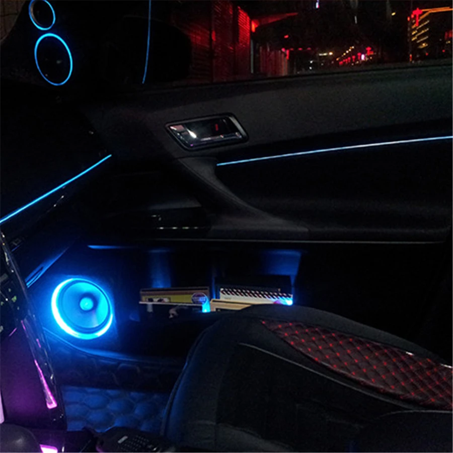2M 12V Car LED EL Wire White Cold light lamp Neon Lamp Interior Atmosphere Light 2M 12V Car LED EL Wire White Cold light lamp Neon Lamp Interior Atmosphere Light