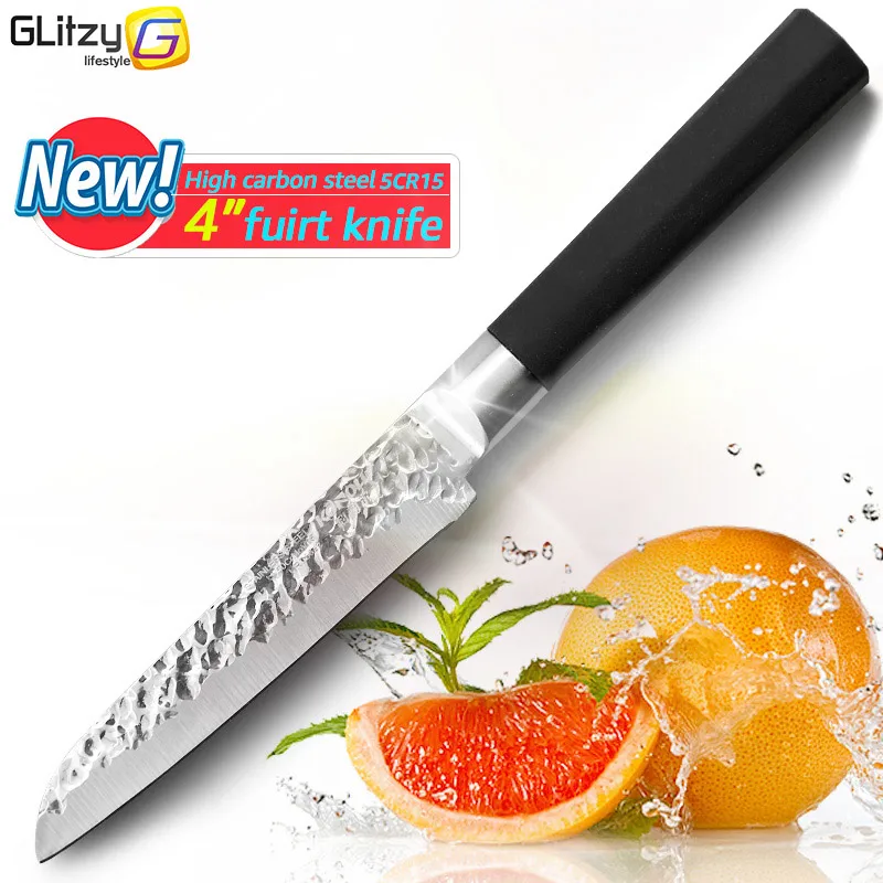 Kitchen Knife 4 7 inch 5Cr15 High Carbon Stainless Steel Chef Knife Blade 440C Slicing Knives Soft Anti-Slip Handle Fruit Tool Kitchen Knife 4 7 inch 5Cr15 High Carbon Stainless Steel Chef Knife Blade 440C Slicing Knives Soft Anti-Slip Handle Fruit Tool