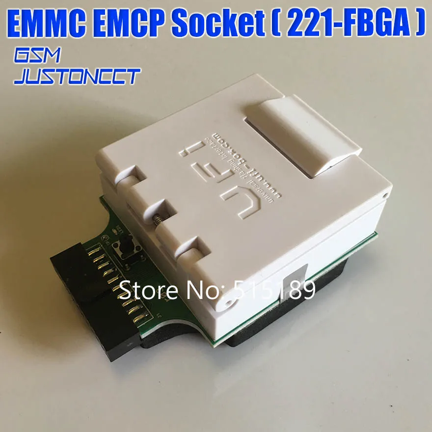 EMMC/EMCP разъем(221-FBGA) BGA221 тестовая розетка адаптер для UFI-Box/ufi box