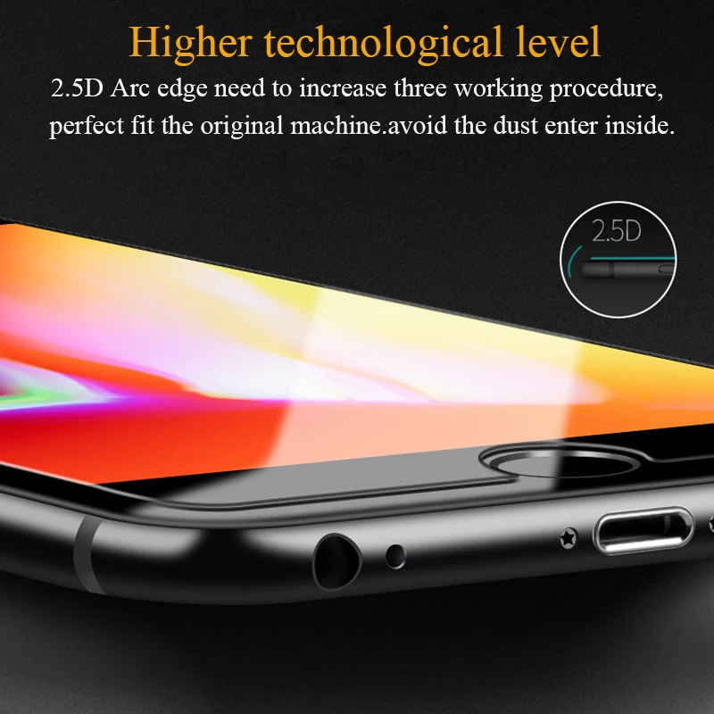 9H закаленное стекло для iphone X XR XS max 8 4S 5 5S 5c SE 6 6s plus 7 защитная пленка|Защитные