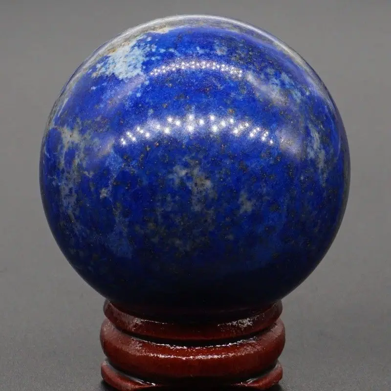 47MM (172g) Natural Lapis Lazui Crystal Sphere Gemstone Reiki Healing Ball #403 | Дом и сад