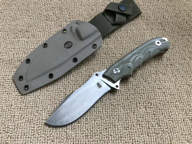 Дешевый Открытый Тактические фиксированные ножи, Полный Тан DC53 лезвие G10 ручка Отдых на природе Выживание Ножи, охота Ножи.