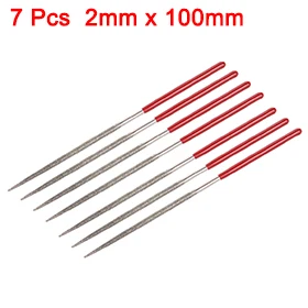 

Uxcell Hot Sale 7 Pcs 2mm x 100mm Round Diamond Needle File 150 Grit