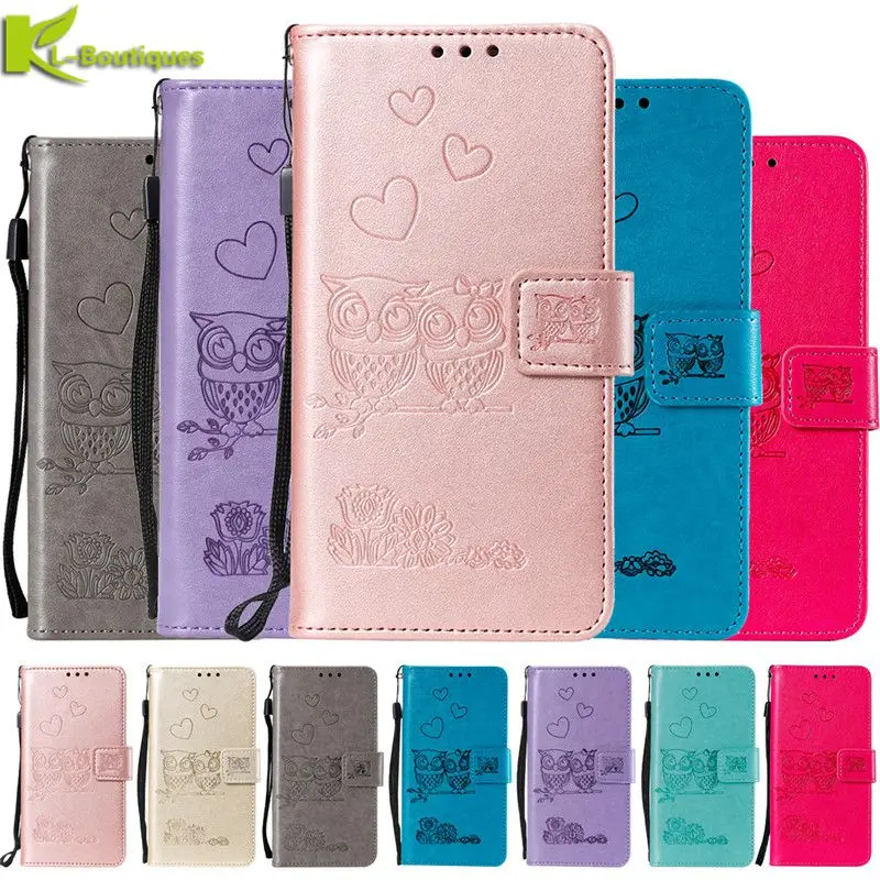 

for Xiaomi Redmi Note 7 Leather Case on For Fundas Xiomi Xiaomi Redmi Note 7 5 Pro Redmi 7A 5 Plus Cover Owl Wallet Phone Cases