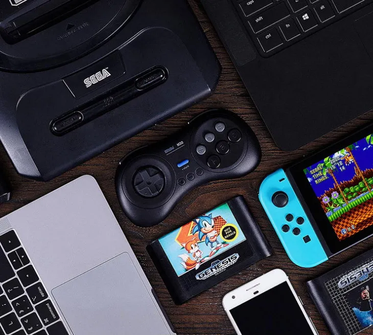 8bitdo M30 геймпад 2 4G контроллер + приемник для Sega Genesis MD PlayStation NS|Геймпады| |