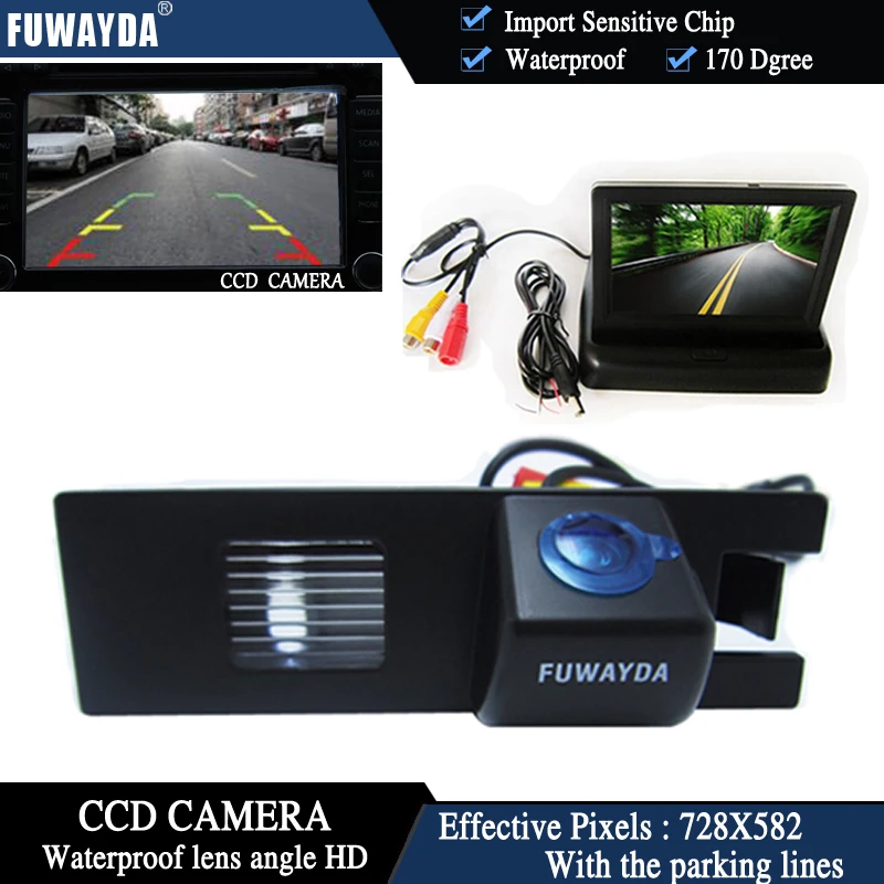 FUWAYDA CCD Автомобильная камера заднего вида для OPEL Astra H/Corsa D/MerivaA/Vectra C/Zafira B FIAT Grande + 4 3