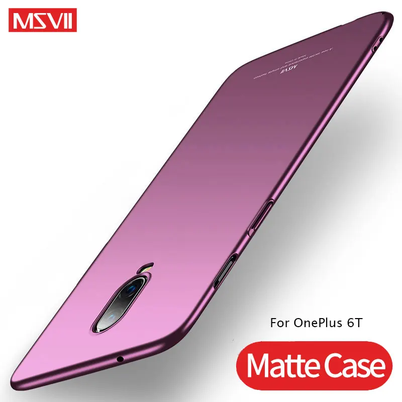 

For OnePlus 6 T 5 T Case Cover MSVII Ultra Thin Matte Coque For OnePlus 5T 6T Case Hard Back Cover One Plus 5 5T 6 6T 5 6 T Case