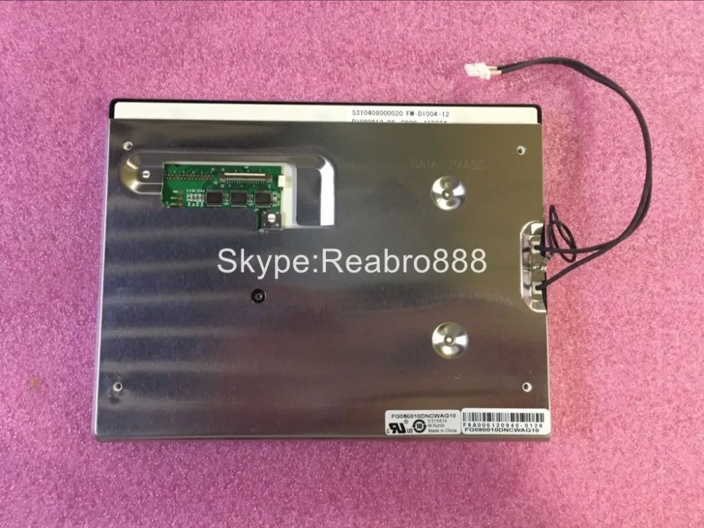 A-Si TFT-LCD 스크린 패널, FG080010DNCWAG10, 8 인치 320x240
