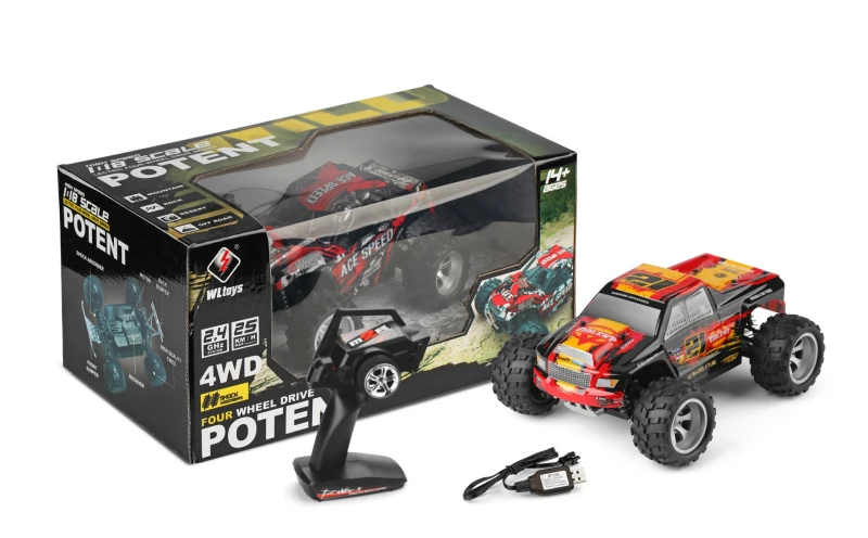 Радиоуправляемый автомобиль игрушки 18401-18409 2,4 г 4WD 1/18 25 км/ч bigfoot высокоскоростной Электрический RTR внедорожный Багги дистанционное управление внедорожник автомобиль