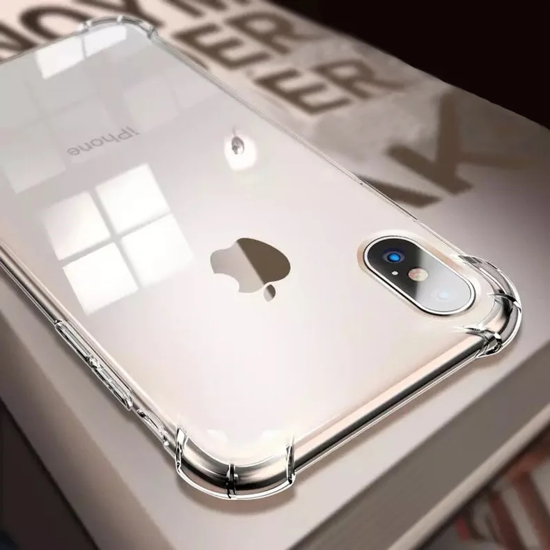 

Kerzzil Super Anti-knock Silicone Clear Case for iPhone X 7 8 Plus Shockproof Cases for iPhone 8 7 6 6S Plus Soft TPU Back Cover