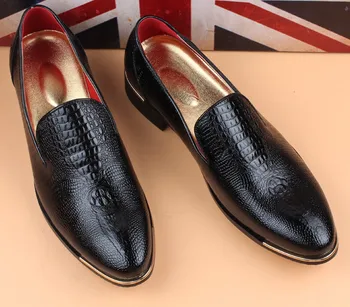 

Summer new fashion pointed toes single shoes male england style retro slip on increase breathable flat dress shoes free shipping