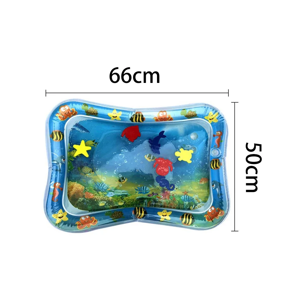 OLOEY Baby Kids коврик для игры в воду 3D рыбий принт надувной утолщенный ПВХ младенческий веселый игровой коврик для малышей подвижная игра водяное сиденье