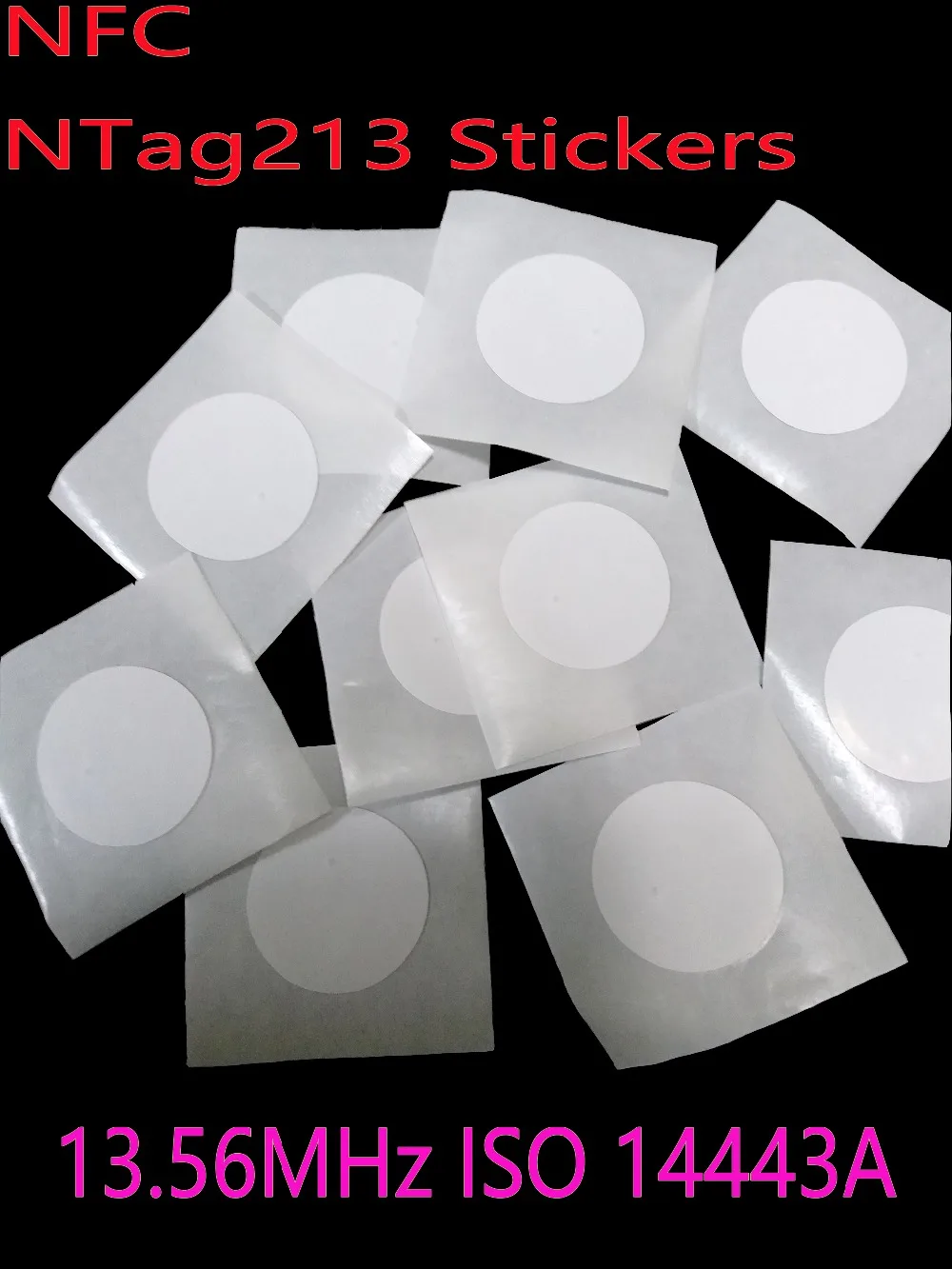 50pcs/Lot Ntag213 NFC TAG Sticker 13.56MHz ISO14443A Ntag 213 NFC Sticker Universal Lable RFID Tag for all NFC enabled phones 50pcs/Lot Ntag213 NFC TAG Sticker 13.56MHz ISO14443A Ntag 213 NFC Sticker Universal Lable RFID Tag for all NFC enabled phones