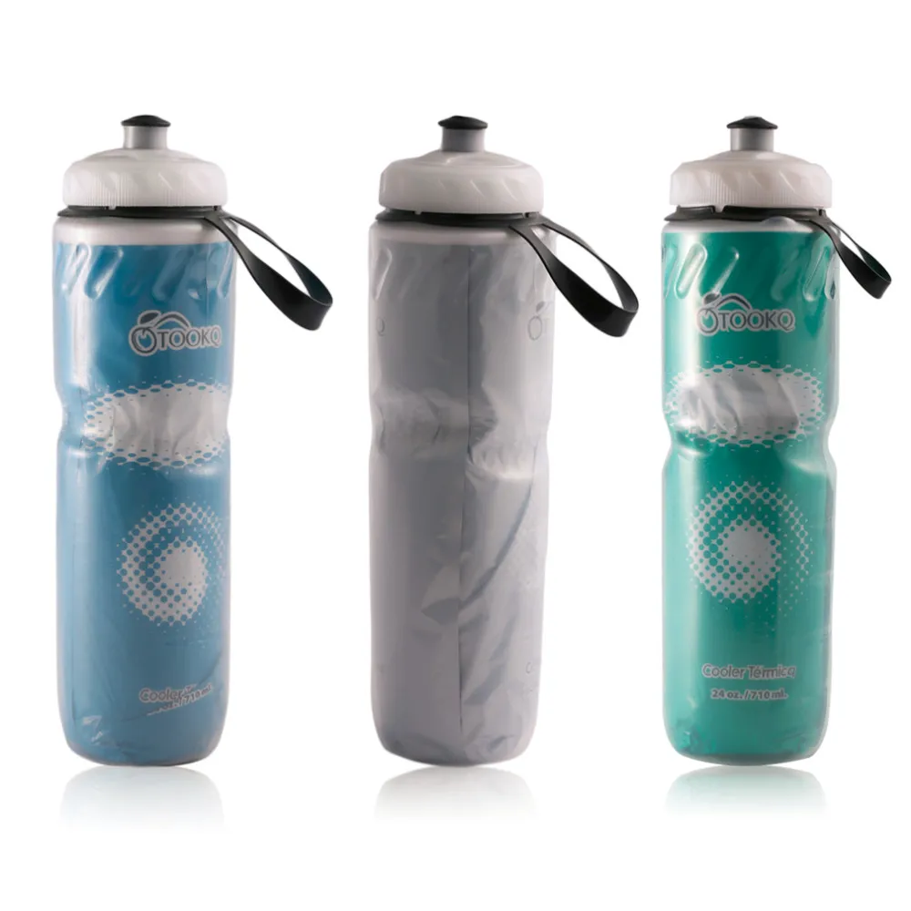 Полезный Портативный Открытый изолированный бутылки воды велосипед Велоспорт спортивные бутылки для воды чайник бутылка для повторного использования 710 мл 24 унций