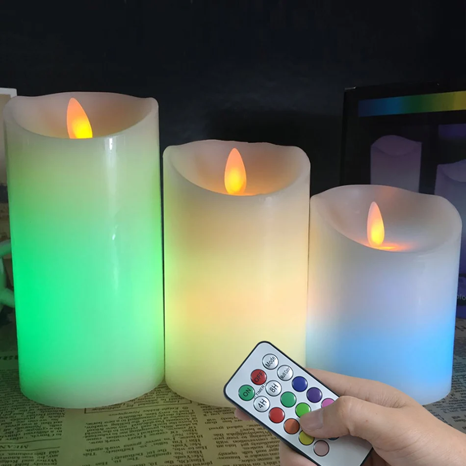 Can You Light A Candle In A Hotel Room Aliexpress.com : Buy RGB remote led pillar wax candle light, multiple