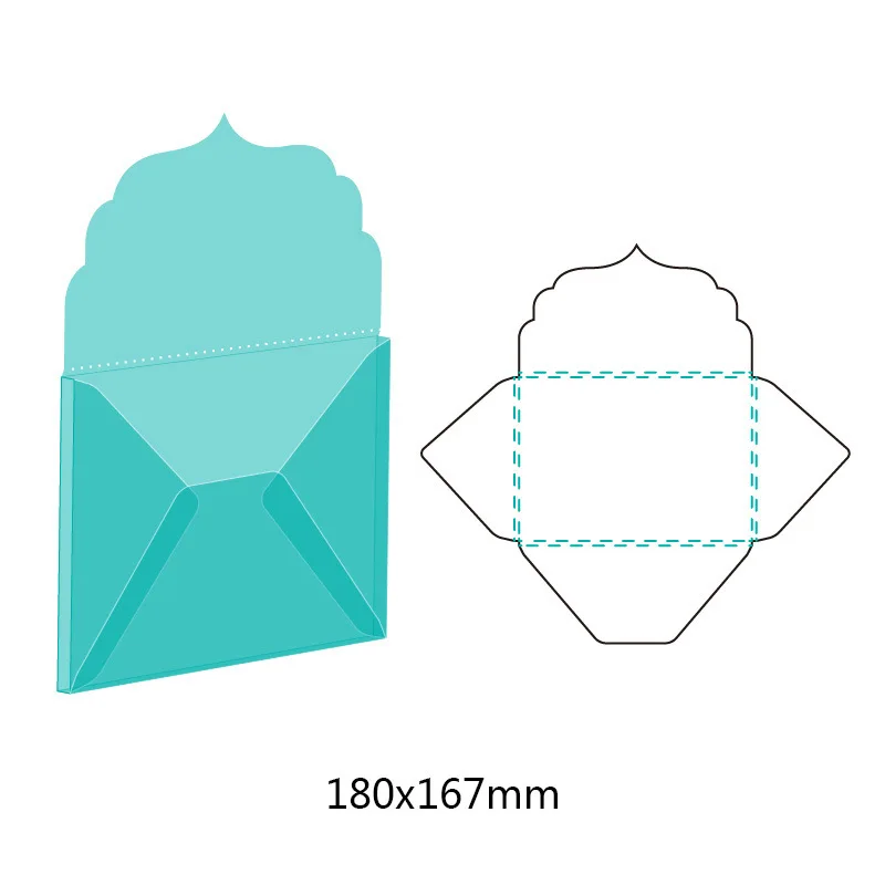 

Folded envelope Metal Cutting Dies Scrapbooking Album Decoration Stamps and Dies for Card Making Craft Dies Cut new 2019
