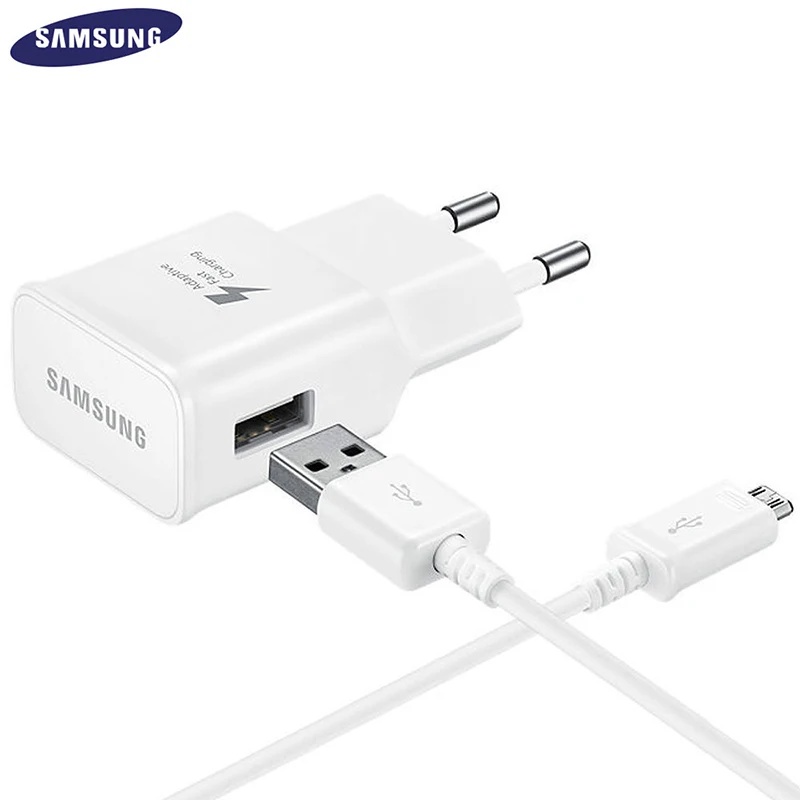 Original Samsung Note 4 FAST Charger OEM Note 5 S6 Edge 5V 2A USB Wall Travel