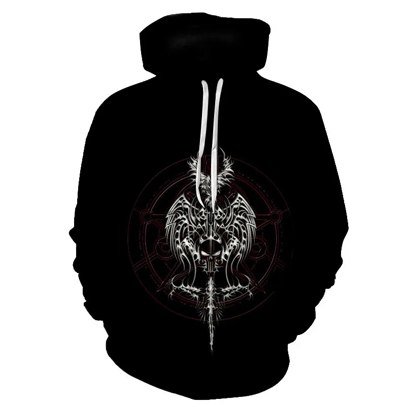 

2018 New Arrival Harajuku Skull Skeleton Hooded Moletom Classical Loose Leisure Sweatshirt Women/men Fashion Tracksuits