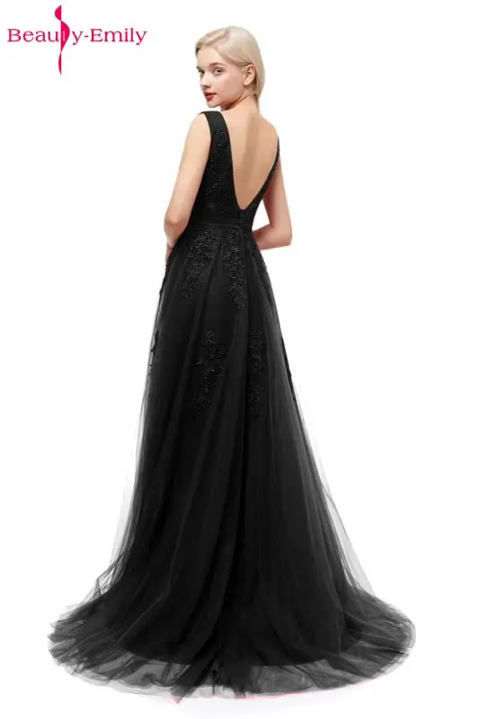 Robe De Soiree, сексуальное длинное вечернее платье с v-образным вырезом на спине, с аппликацией, высокое качество, без рукавов, вечерние платья для выпускного вечера, доступно много цветов