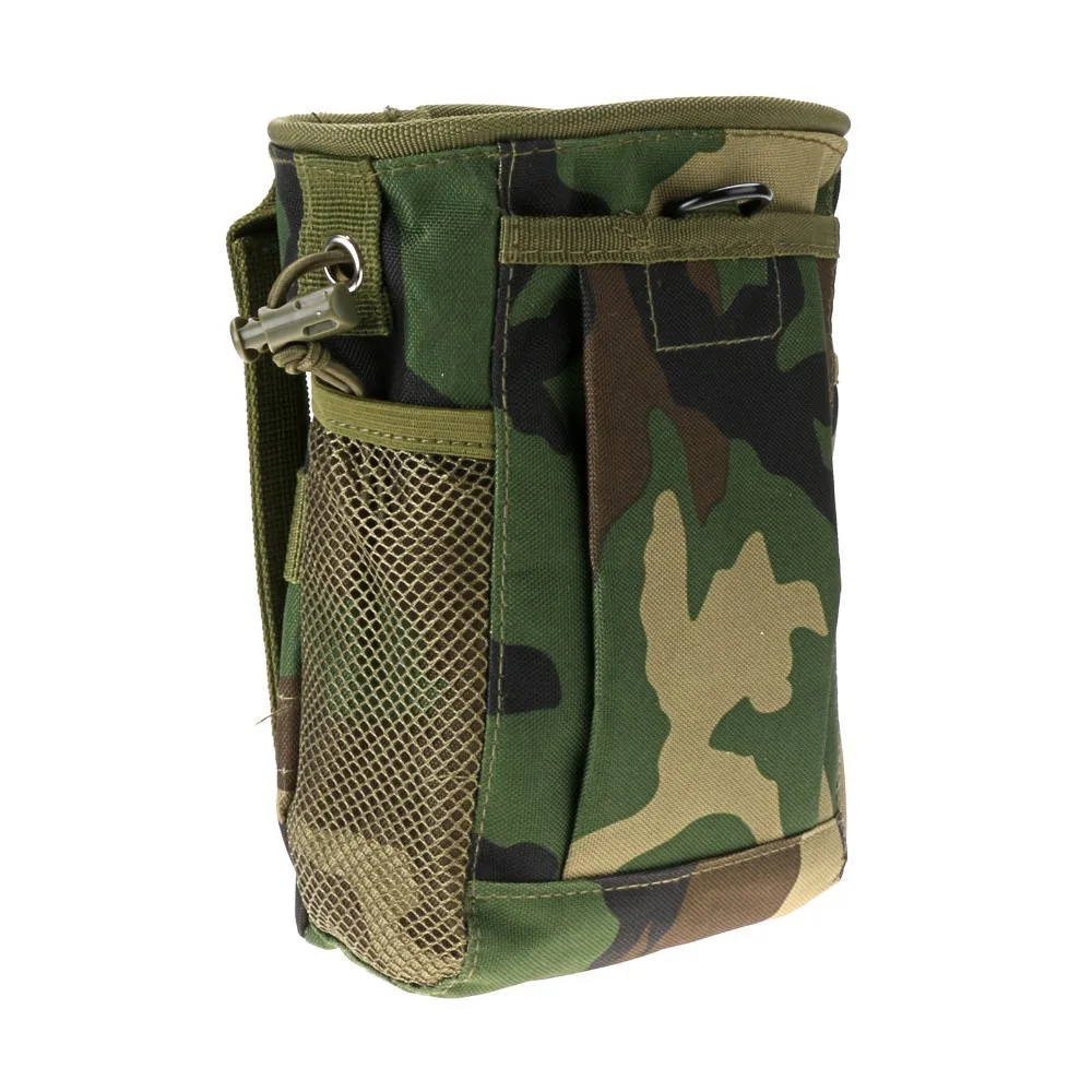 

Military Magazine Drop Pouch Bag Tactical Gun Magazine Dump Drop Reloader Pouch Utility Hunting Rifle Ammo Pouch Woodland Camo