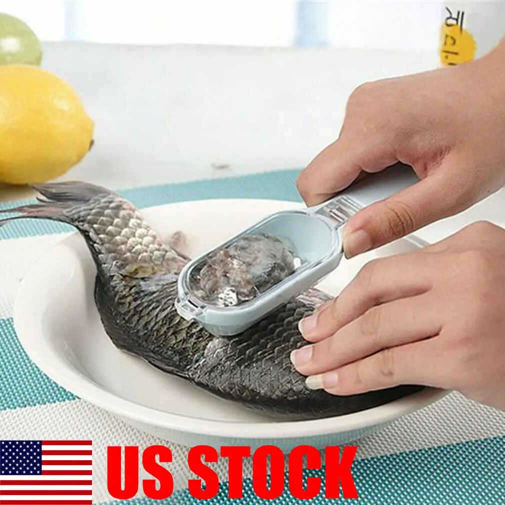 

2019 Brand New Tools Practical Fish Scaler Clam Opener Scale Scraper Kitchen Accessories White Blue Green