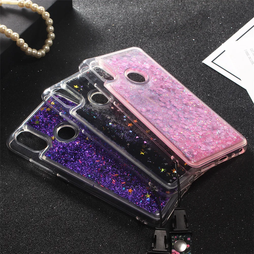 Luxury Glitter Flamingo Case For Xiaomi 6X A2 Cover Silicone Soft Cases For Xiao Mi 6X A2 Dynamic Liquid Quicksand Case Coque9
