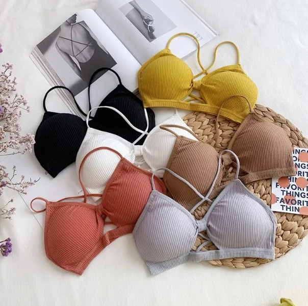 

Sexy Bra For Women Push Up Bra Padded bralette Women's Tube Tops Girl Lingerie Backless Bow Women Cropped Top
