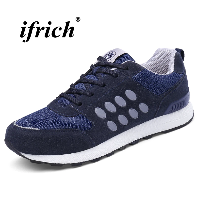 

Couples Running Shoes Gray Blue Elderly Gym Shoes Spring Summer Sports Shoes for Male Breathable Rubber Bottom Sneakers Running