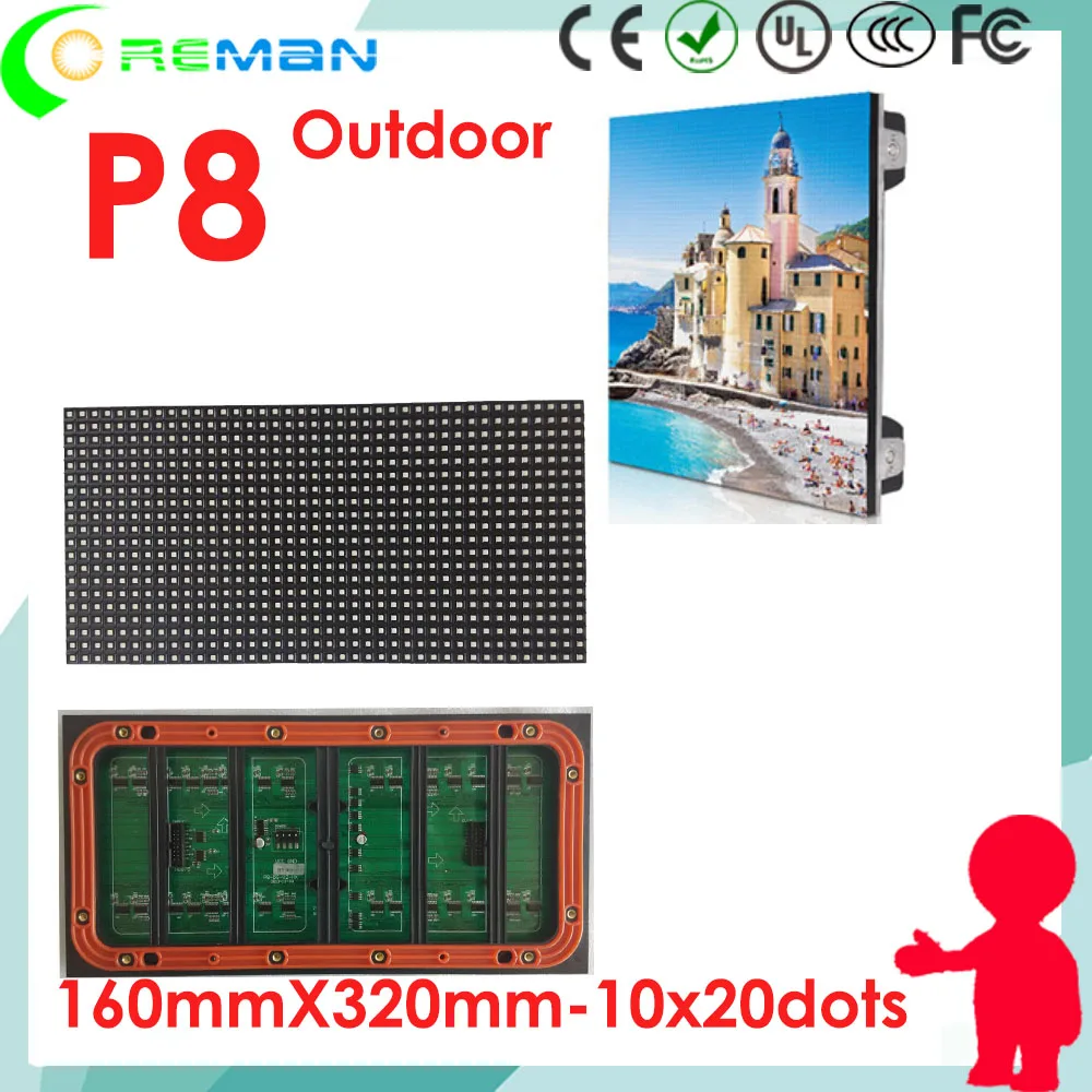 Дешевый светодиодный матричный модуль aliexress Бразилия Чили Перу Мексика 160x320 20x40 rgb