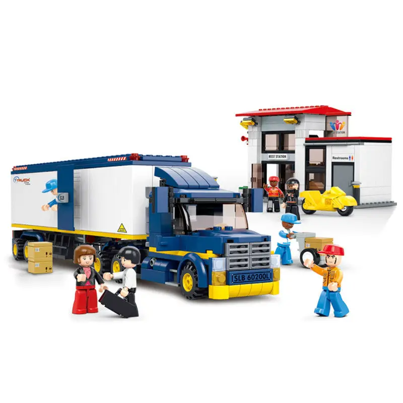 

Sluban 537pcs Heavy Duty Van Truck DIY 3D Construction Toy Building Blocks Sets Educational Toys for Children