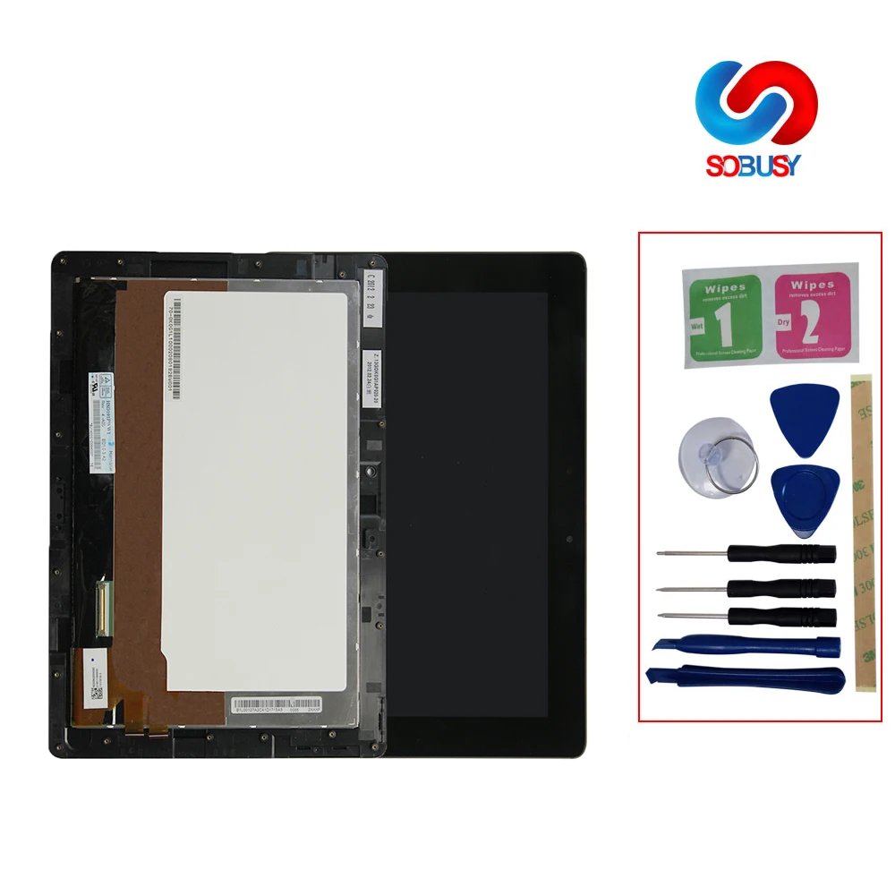 Сенсорный ЖК-дисплей с рамкой для Asus Transformer Pad 10 1 &quotTF300 TF300T TF300TG TF300TL 5158N | Мобильные