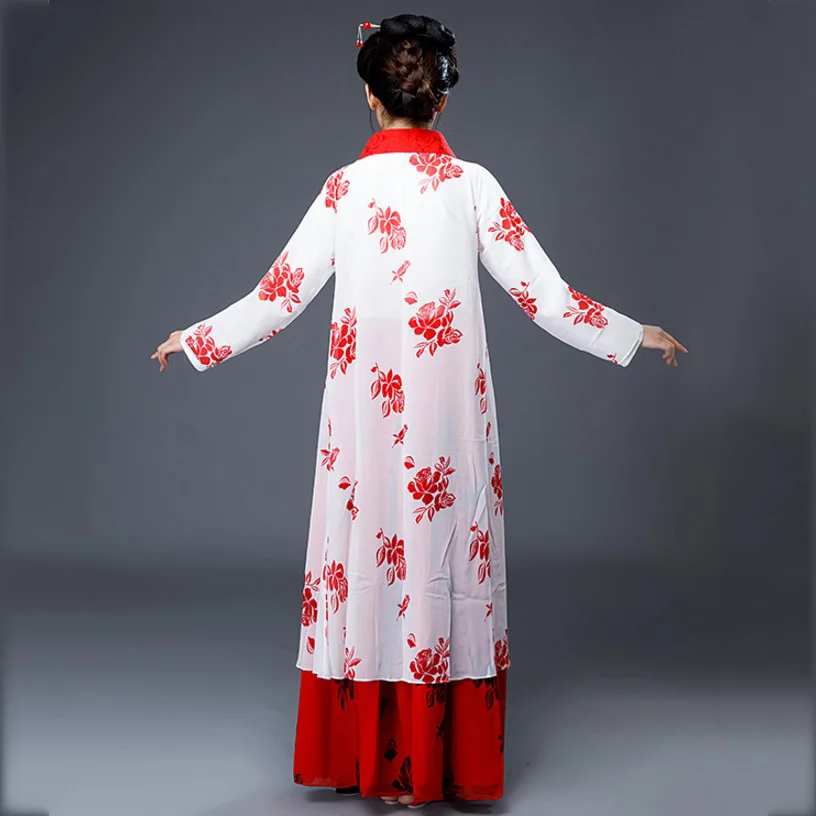 Сказочный Косплей Hanfu для ТВ Игры сон Красной камеры Lin Daiyu Театральный Костюм Элегантный женский халат Классическая опера сценическая одежда