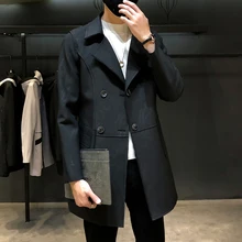 Осенняя мужская камуфляжная Высококачественная приталенная верхняя одежда, модные зимние куртки, мужские классические деловые тренчи, M-5XL