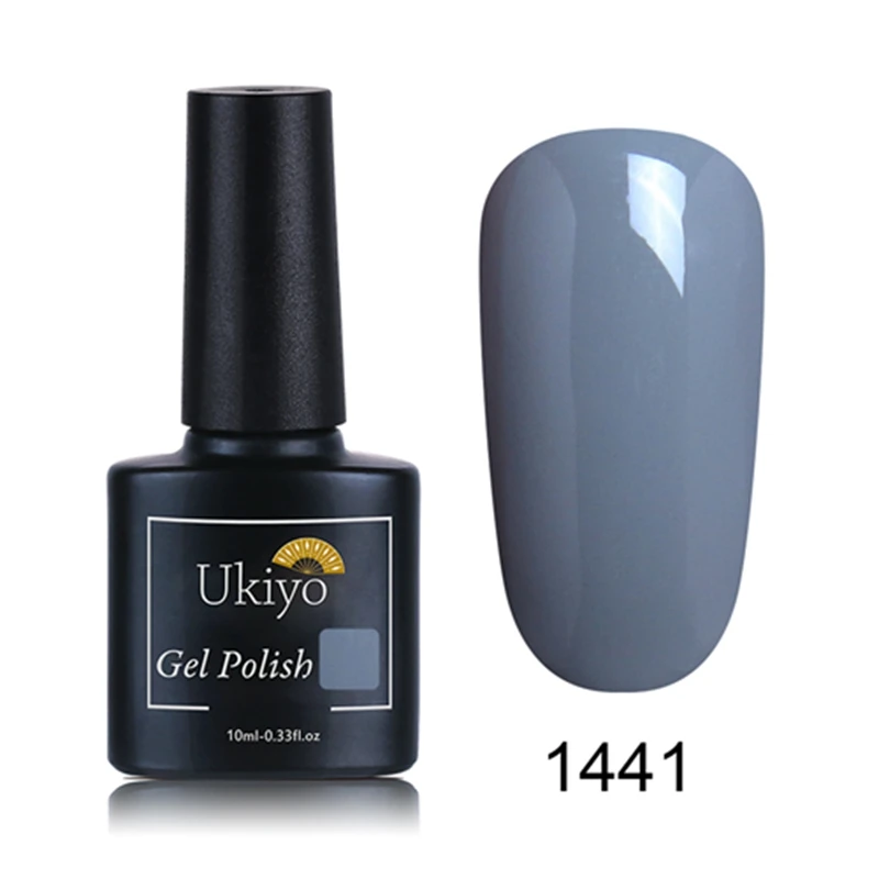 Ukiyo 10 мл Неоновый Цвет Гель-лак для ногтей замачиваемый УФ-гель для ногтей Маникюрный Гель-лак основа и верхнее покрытие полуперманентный - Цвет: 1441