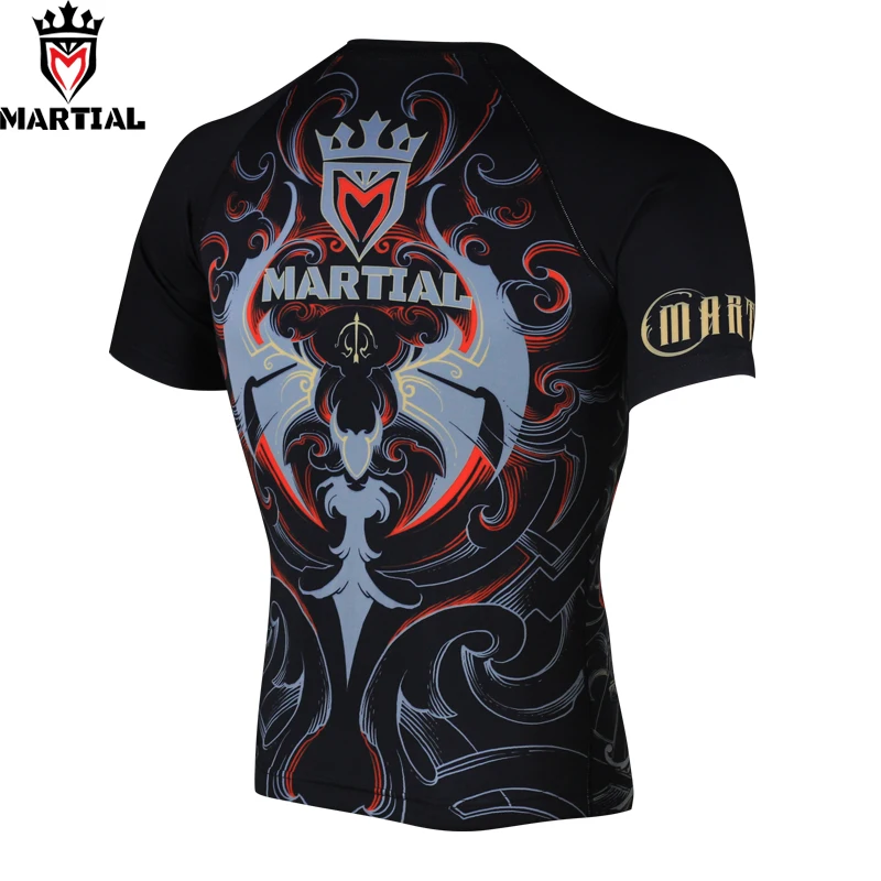 Боевые: Стрелец оригинальная Мужская рубашка с принтом rashguard для смешанных