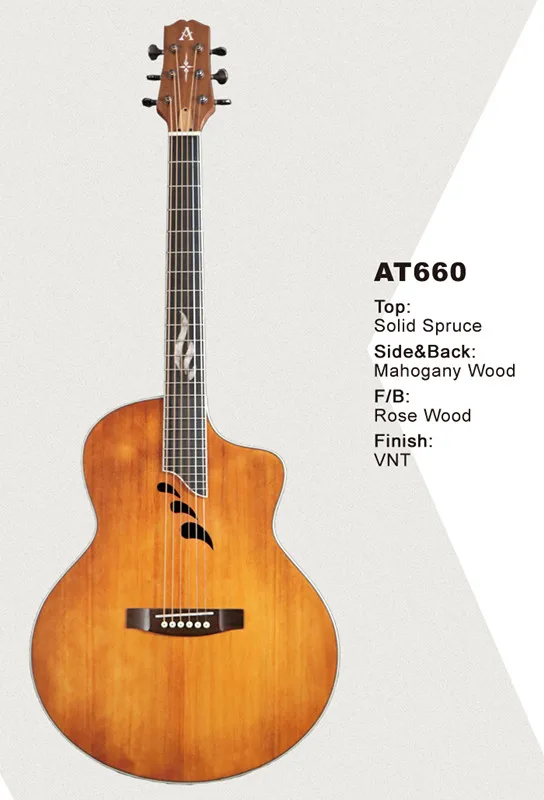 

AOSEN 41 inch 6 Strings Folk Guitar Pickup Electric Guitarra Single Board With Bag/Belt