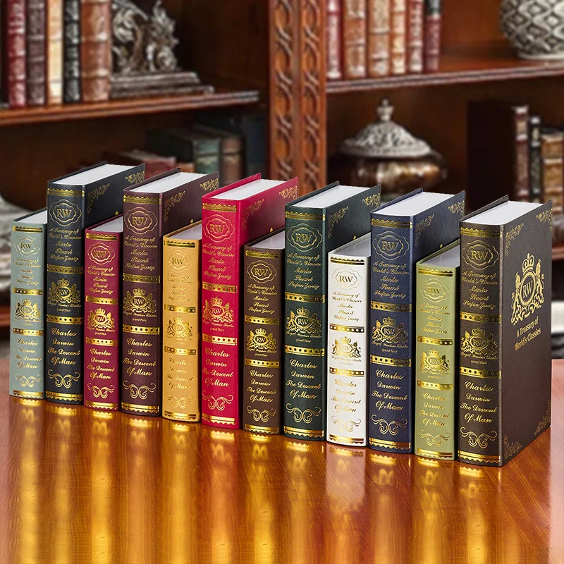 

5.5*17*27 cm Decorative Bar Home Bookcase Fake Book Model for Photography Accessories photo studio Props Antique Ornate Display