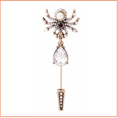 JOOLIM милые искусственный жемчуг ожерелье с пауком насекомых кулон Цепочки и ожерелья Модные украшения оптом