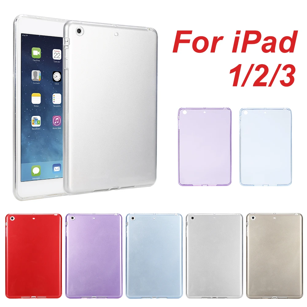 Оптовая продажа чехол для Apple iPad Mini 1 2 3 4 мягкая задняя крышка из ТПУ Чехол