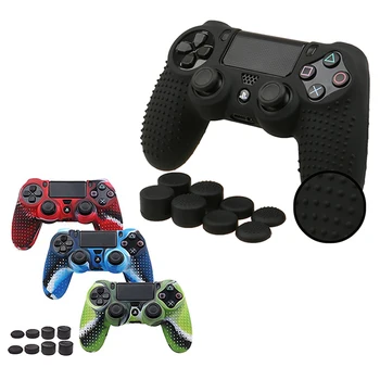 

9 in 1 Studded Anti-slip Silicone Cover Skin Case for Sony PlayStation Dualshock 4 PS4 DS4 Pro Slim Controller & Stick Grip