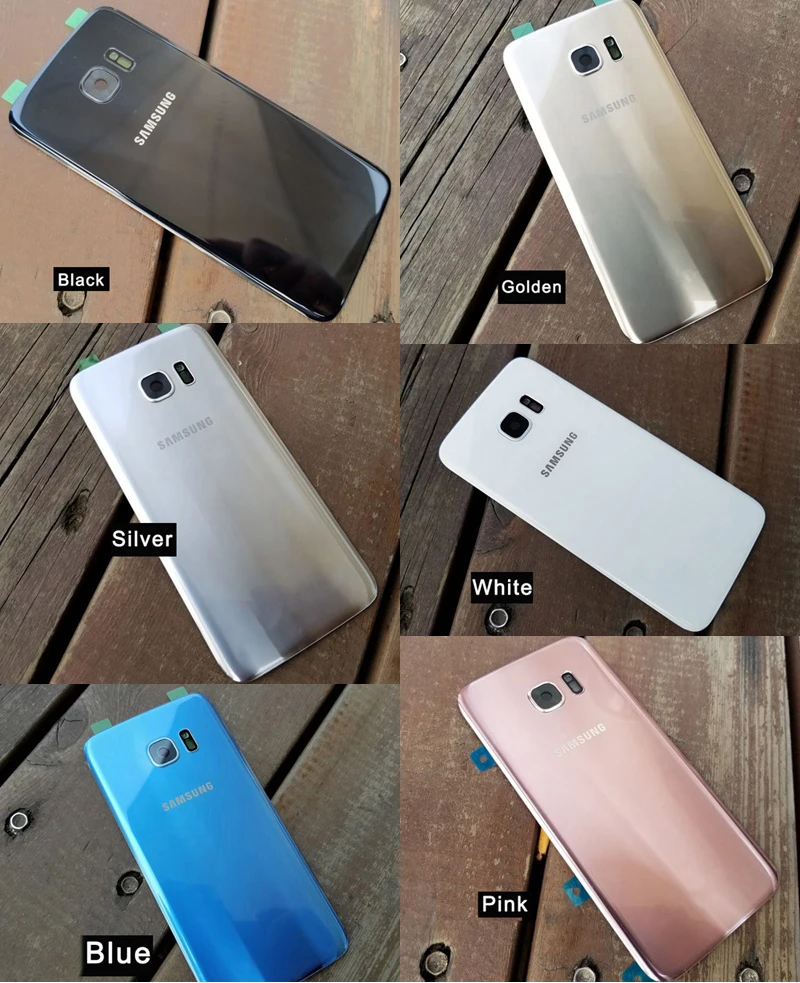 Samsung оригинальная задняя крышка батарейного отсека стеклянный корпус для SAMAUNG GALAXY S7 G9300 S7 Edge G9350 задняя крышка батарейного отсека задний стеклянный чехол