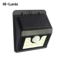 8 светодиодов Водонепроницаемый светодиодный с солнечной батареей свет PIR сенсор открытый настенный светильник энергосберегающий