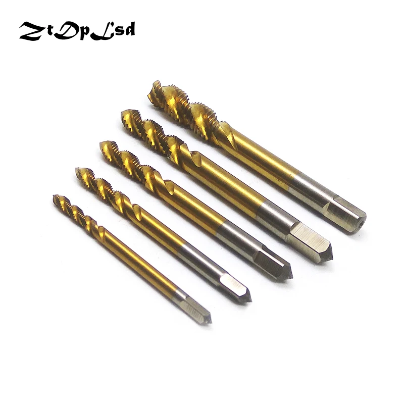 ZtDpLsd HSS 6542 M3 M4 M5 M6 M8 Spiral Pointed Taps Tapping Thread