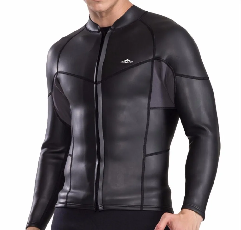 GoldFin Men's 2mm Neoprene Wetsuit Top & Pants - Blue Large For Water Sports