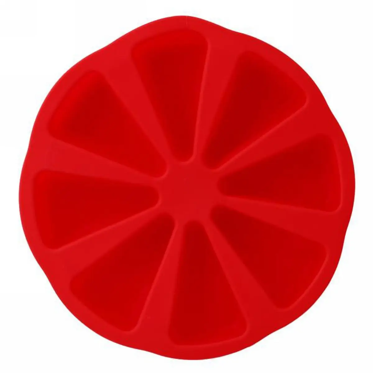 JX-LCLYL Silicone 8 Cavity Portion Cake Mold Slices Pastry Pizza Pan Tray Mould